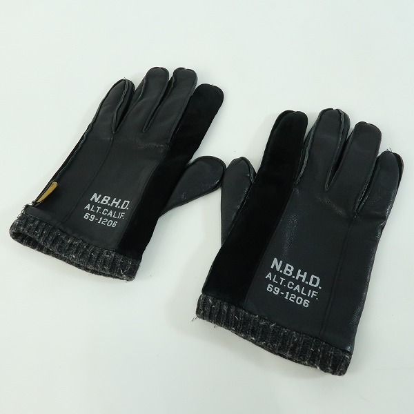 実際に弊社で買取させて頂いたNEIGHBORHOOD/ネイバーフッド レザー切り替え グローブ 