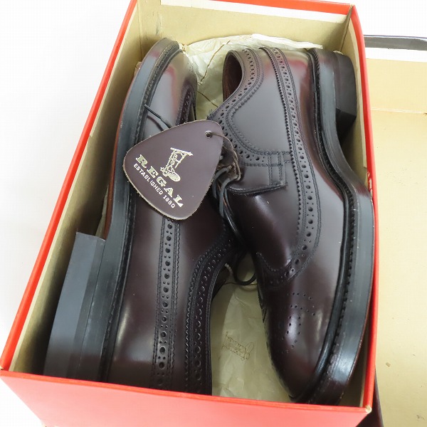 実際に弊社で買取させて頂いたREGAL × VAN JAC/リーガル × ヴァンジャケット ウィングチップ シューズ 24.5EEの画像 8枚目