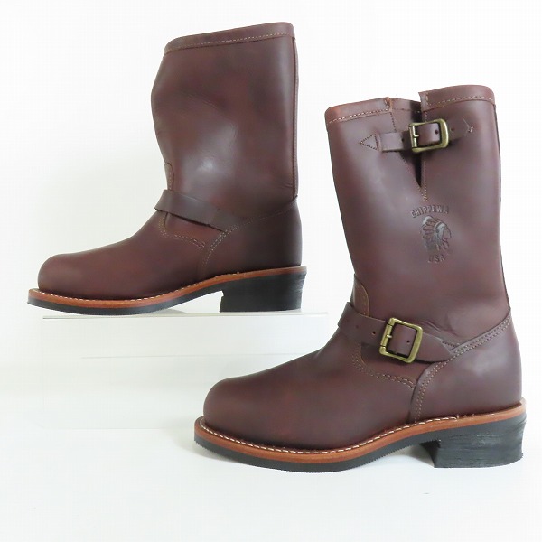 実際に弊社で買取させて頂いたCHIPPEWA/チペワ CORDOVAN/コードバン エンジニアブーツ 91068/9Eの画像 3枚目