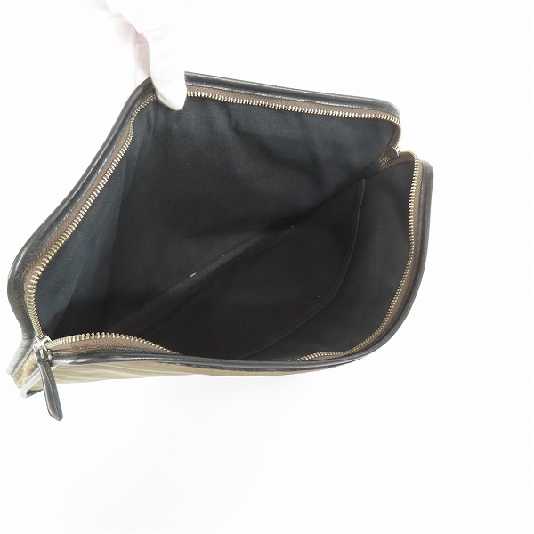 実際に弊社で買取させて頂いたFelisi/フェリージ ナイロン/レザー ドキュメントケース/クラッチバッグの画像 4枚目