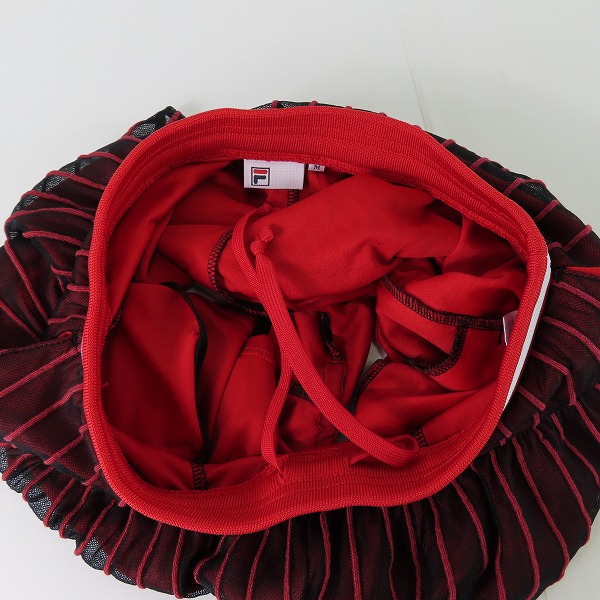 実際に弊社で買取させて頂いたFILA/フィラ テニスウェア レディース セットアップ レッド VL2316/VL2318 Mの画像 4枚目