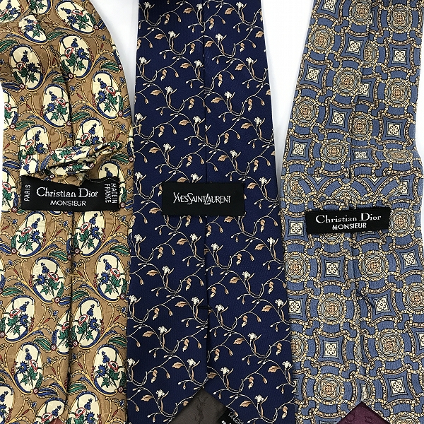 実際に弊社で買取させて頂いた【おまとめ】クリスチャンディオール/イヴサンローラン 他 ネクタイの画像 1枚目