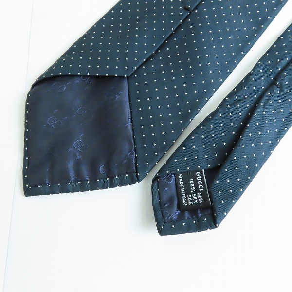 実際に弊社で買取させて頂いたGUCCI/グッチ ドット柄 シルクネクタイ の画像 2枚目