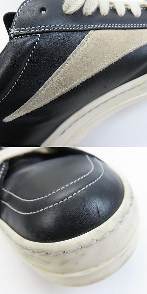 実際に弊社で買取させて頂いたRick Owens/リックオウエンス VINTAGE SNEAKS/ヴィンテージスニーカー レザー 02B2897/42.5の画像 6枚目