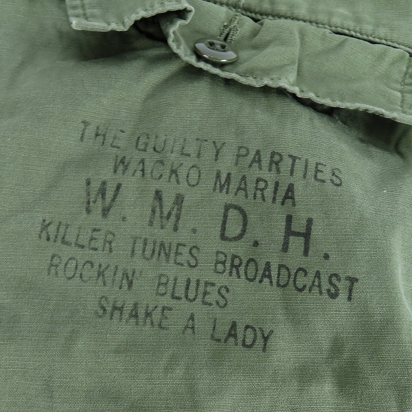 実際に弊社で買取させて頂いたWACKO MARIA/ワコマリア Guilty Parties/ギルティパーティーズ W.M.D.H ミリタリー ショートパンツ XLの画像 7枚目
