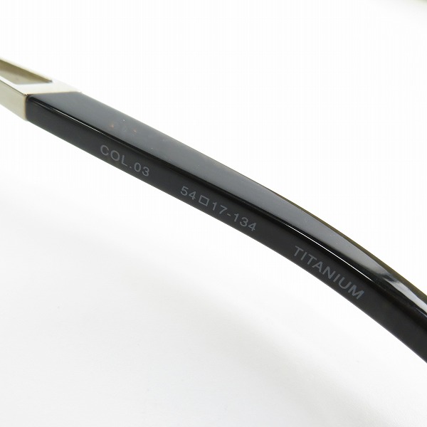 実際に弊社で買取させて頂いたJaponism/ジャポニズム 16SS チタン/メタル フレーム 眼鏡/メガネ/アイウェア JN-633の画像 4枚目