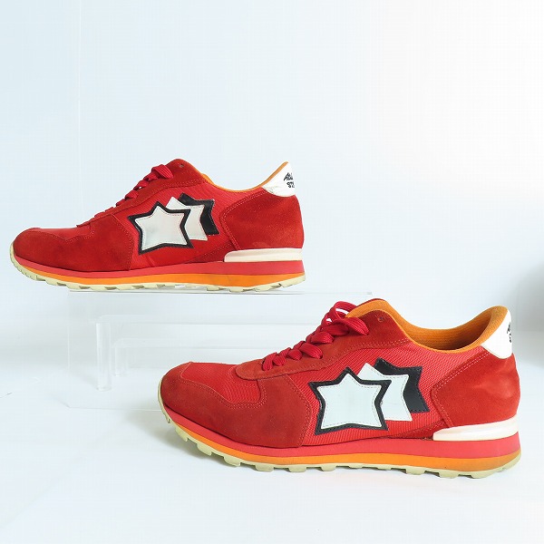 実際に弊社で買取させて頂いたATLANTIC STARS/アトランティックスターズ  ANTARES/アンタレス レッド スニーカー FR-PR-LARB/44の画像 3枚目