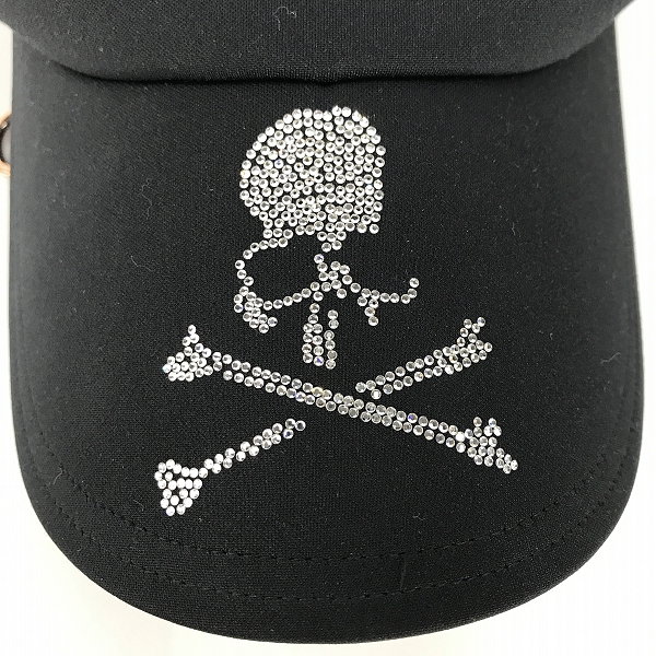実際に弊社で買取させて頂いたmastermind JAPAN/マスターマインド ジャパン スワロ スカルキャップ ブラック Dリング付き MW20S04-CA005-601/Mの画像 7枚目