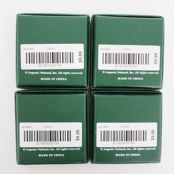 実際に弊社で買取させて頂いた【未使用】MASTERS/マスターズ ゴルフ 2024 ボールマーカー 円形タイプ  4個セットの画像 3枚目