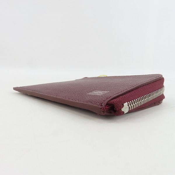 実際に弊社で買取させて頂いた【未使用】PORTER/ポーター ABLE/エイブル レザー コインケース/カードケース ボルドー 030-03084の画像 2枚目