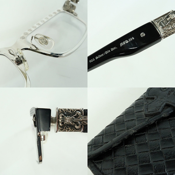 実際に弊社で買取させて頂いたA'rossvy/ロズヴィー 15周年モデル ダイヤモンド メガネフレーム/アイウェア MOD004の画像 8枚目