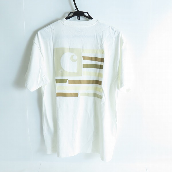 実際に弊社で買取させて頂いたCarhartt/カーハート半袖Tシャツ ロゴ ホワイト Lの画像 1枚目
