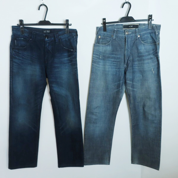 実際に弊社で買取させて頂いたARMANI JEANS/アルマーニジーンズ デニムパンツ 2点セット