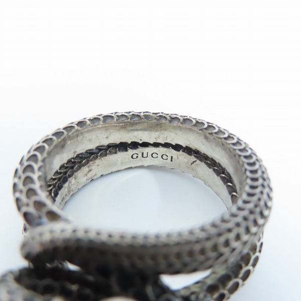 実際に弊社で買取させて頂いたGUCCI/グッチ ガーデンスネークリング 19号の画像 5枚目