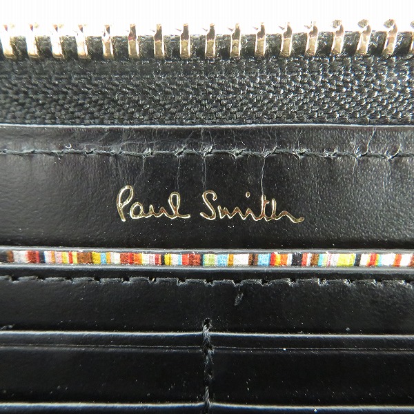 実際に弊社で買取させて頂いたPaul Smith/ポールスミス ラウンドジップ 長財布 873-734の画像 6枚目