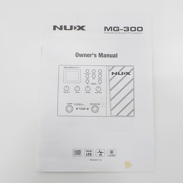 実際に弊社で買取させて頂いたNUX/ニューエックス MG-300 ギター用マルチエフェクター アダプター付き【簡易動作確認済】の画像 8枚目