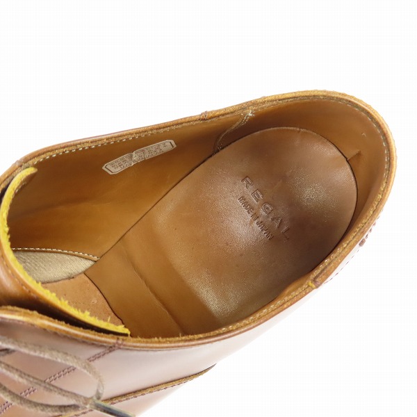 実際に弊社で買取させて頂いたREGAL/リーガル ストレートチップ ビジネスシューズ ドレスシューズ 02AR/26の画像 4枚目