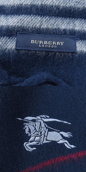 実際に弊社で買取させて頂いたBURBERRY/バーバリー チェック柄 ウールひざ掛け の画像 1枚目