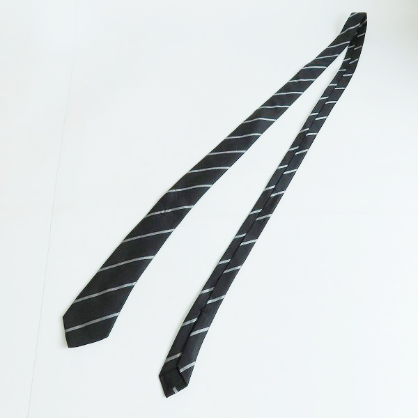 実際に弊社で買取させて頂いたceline/セリーヌ カレッジストライプ シルク ネクタイの画像 3枚目
