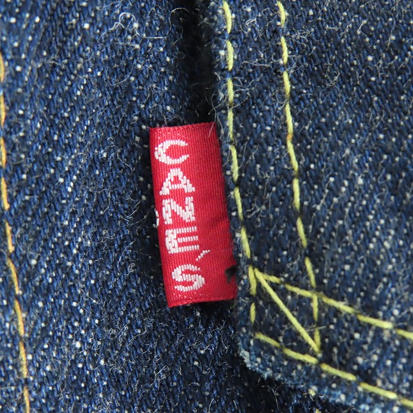 実際に弊社で買取させて頂いたSUGAR CANE/シュガーケーン ロードランナー刺繍デザイン デニムジャケット/Gジャン SC11962/38の画像 5枚目