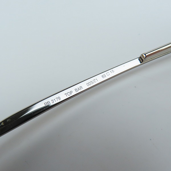 実際に弊社で買取させて頂いたRay-Ban/レイバン サングラス/アイウェア RB3179 003/Z1の画像 6枚目