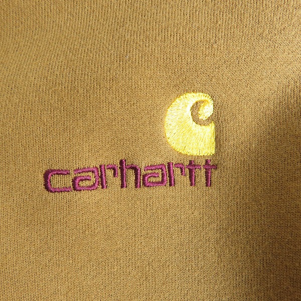 実際に弊社で買取させて頂いたCarhartt/カーハート ロゴクルーネックスウェット トレーナー/Lの画像 3枚目