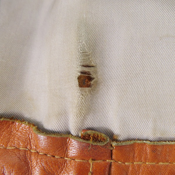 実際に弊社で買取させて頂いたSchott/ショット シングル ライダース ジャケット レザー USA製  TALONジップ/ライナー付きの画像 9枚目