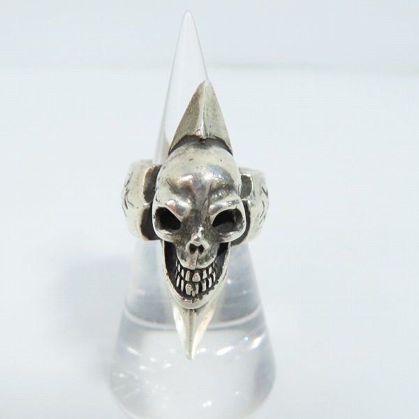 実際に弊社で買取させて頂いた【ギャラ付】Gaboratory/ガボラトリー スパイクウィズスカルリング/skull with SPIKE Ring 13号の画像 1枚目