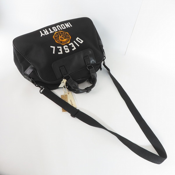 実際に弊社で買取させて頂いた【未使用】DIESEL/ディーゼル ボストンバッグ ショルダーバック 刺繍 ブレイブマンの画像 3枚目