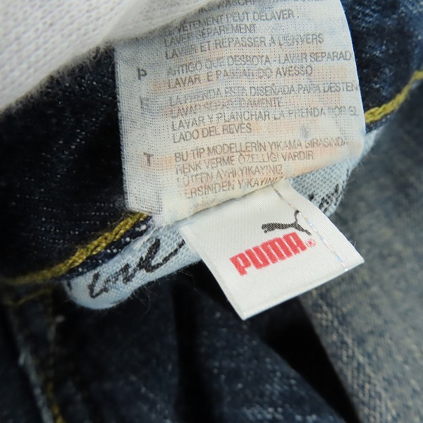 実際に弊社で買取させて頂いたEVISU×PUMA/エヴィス×プーマ デニムパンツ 558430 W32 L32の画像 5枚目