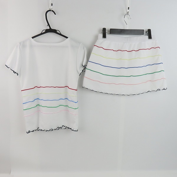 実際に弊社で買取させて頂いたFILA/フィラ テニスウェア レディース セットアップ カラフル フリル VL1803/VL1805 Mの画像 1枚目
