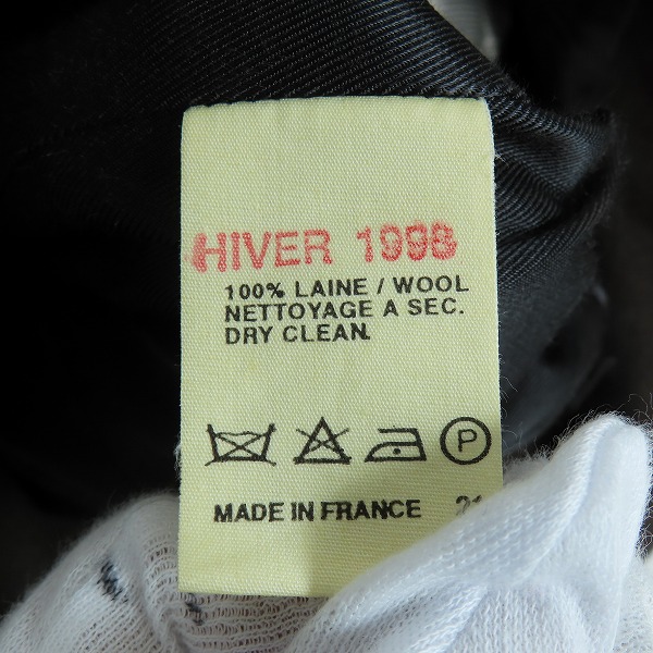 実際に弊社で買取させて頂いたA.P.C./アーペーセー フランス製 ウール Pコート Sの画像 4枚目