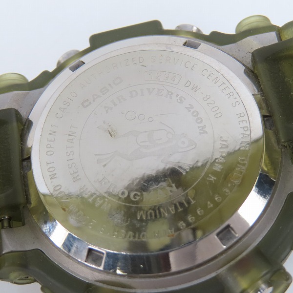 実際に弊社で買取させて頂いたG-SHOCK/G-ショック FROGMAN/フロッグマン '99 Master of G DW-8200MSU-8T【動作未確認】の画像 3枚目
