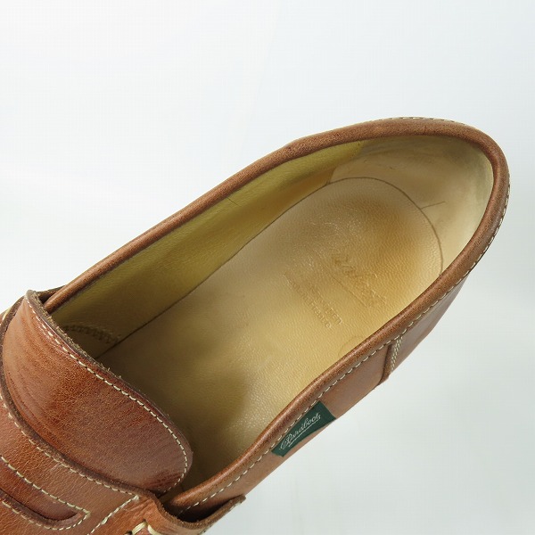 実際に弊社で買取させて頂いたParaboot/パラブーツ REIMS/MARCHE MIEL-VEG ランス コインローファー/シューズ 181003 8の画像 4枚目