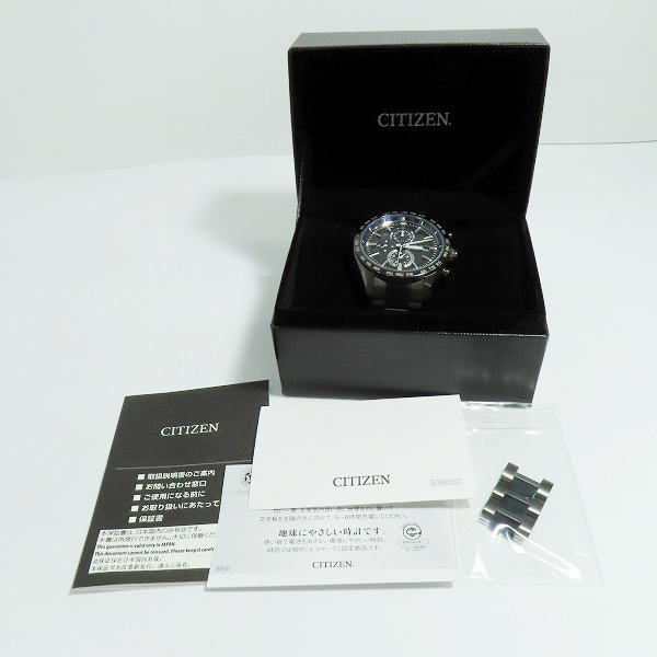 実際に弊社で買取させて頂いたCITIZEN/シチズン アテッサ 35th Anniversary エコドライブ電波 腕時計 H800-A1CN201/AT8187-75Eの画像 7枚目