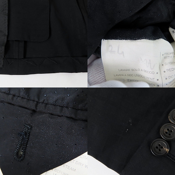 実際に弊社で買取させて頂いたVERSACE/ヴェルサーチ ウール スーツ ジャケット/パンツ/セットアップ/25WSVB/54の画像 8枚目