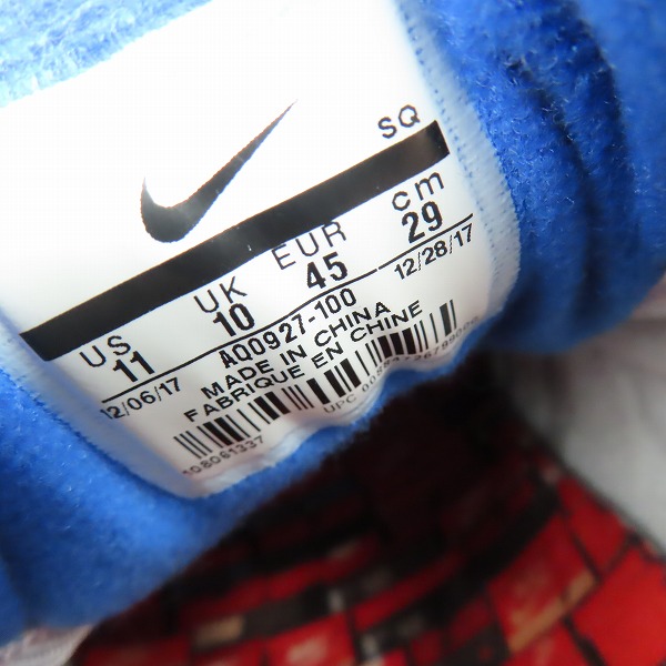 実際に弊社で買取させて頂いたNIKE×atmos/ナイキ×アトモス AIR MAX 1 PRNT/エアマックス1 プリント BLUE WE LOVE NIKE AQ0927-100/29の画像 5枚目
