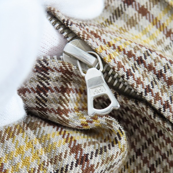 実際に弊社で買取させて頂いたAURALEE/オーラリー グレンチェックジップアップブルゾン 25 G/CHK ZIP UP 11625990372/3の画像 5枚目