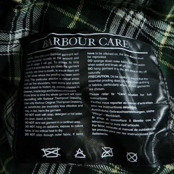 実際に弊社で買取させて頂いたBARBOUR/バブアー INTERNATIONAL SUIT NATO STOCK インターナショナル ナトーストック W38/97㎝/IL31の画像 2枚目