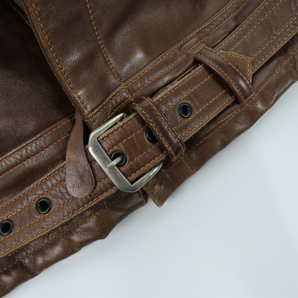 実際に弊社で買取させて頂いたBuzz Rickson's/バズリクソンズ B-2 WERBER LEATHER COAT ホースハイド フライトジャケット BR80074/44の画像 7枚目