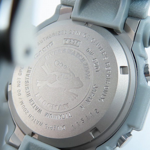 実際に弊社で買取させて頂いたG-SHOCK/G-ショック FROGMAN/フロッグマン 銀蛙 DW-8201GF-8JF【動作未確認】の画像 3枚目