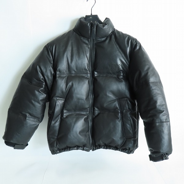 実際に弊社で買取させて頂いたWACKO MARIA/ワコマリア GUILTY PARTIES LEATHER DOWN JACKET TYPE-2 レザー レオパード ダウンジャケット/S