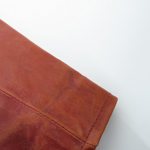 実際に弊社で買取させて頂いたHYSTERIC GLAMOUR/ヒステリックグラマー 羊革/ラムレザー ダブルライダースジャケット 2LB-6780/FREEの画像 9枚目