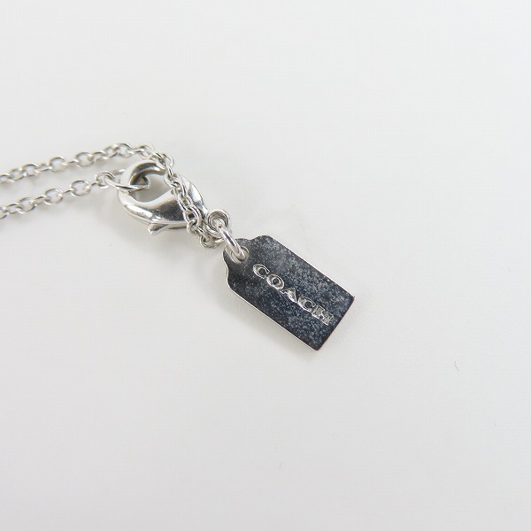 実際に弊社で買取させて頂いたCOACH/コーチ ロゴ/ストーン ネックレスの画像 5枚目