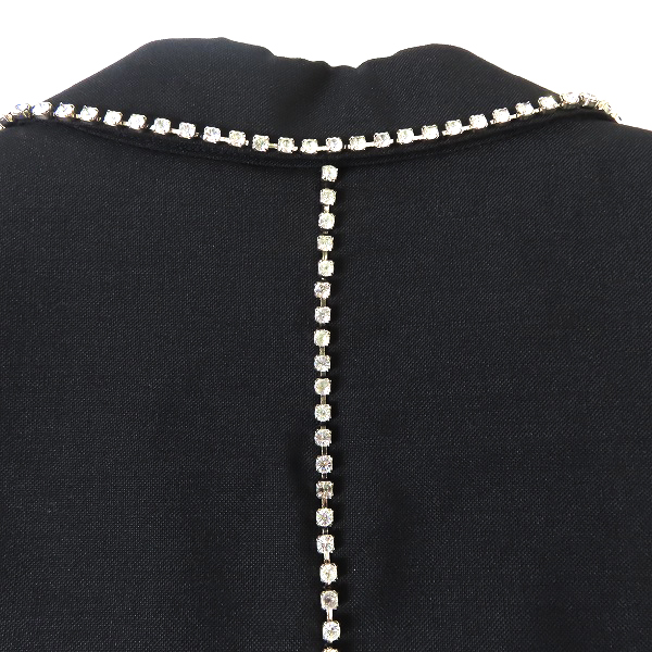 実際に弊社で買取させて頂いたCOMME des GARCONS JUNYA WATANABE/コムデギャルソン ジャケット スカート セットアップ ラインストーン JJ10004M/JS10004M/Mの画像 2枚目