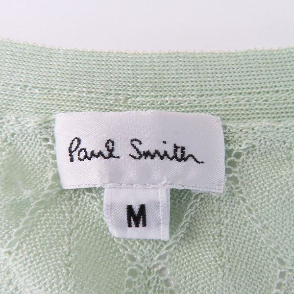 実際に弊社で買取させて頂いたPaul Smith/ポールスミス アーガイル カーディガン Mの画像 2枚目