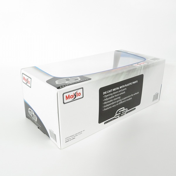 実際に弊社で買取させて頂いたMaisto/マイスト 1/18 Ford GT/フォード GT ガルフ 2017 ライトブルー/オレンジ ミニカーの画像 7枚目