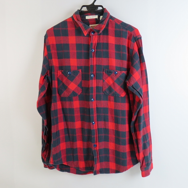 実際に弊社で買取させて頂いたSUGAR CANE/シュガーケーン ツイルチェック シャツ/L