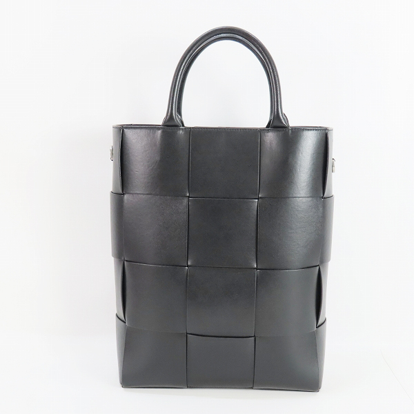 実際に弊社で買取させて頂いたBOTTEGAVENETA/ボッテガヴェネタ マキシイントレチャート アルコトート ショルダーバッグ 736184VB1K08480の画像 1枚目