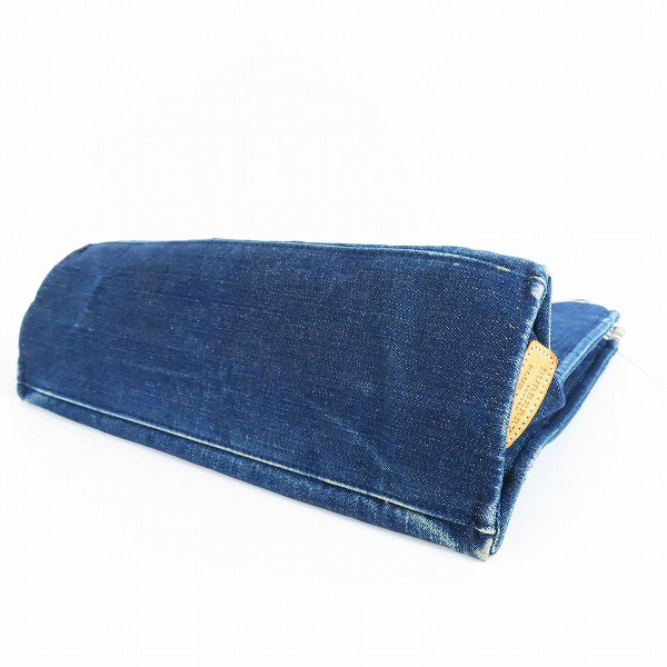 実際に弊社で買取させて頂いたBURBERRY BLUE LABEL/バーバリーブルーレーベル チェック デニム トートバッグの画像 2枚目